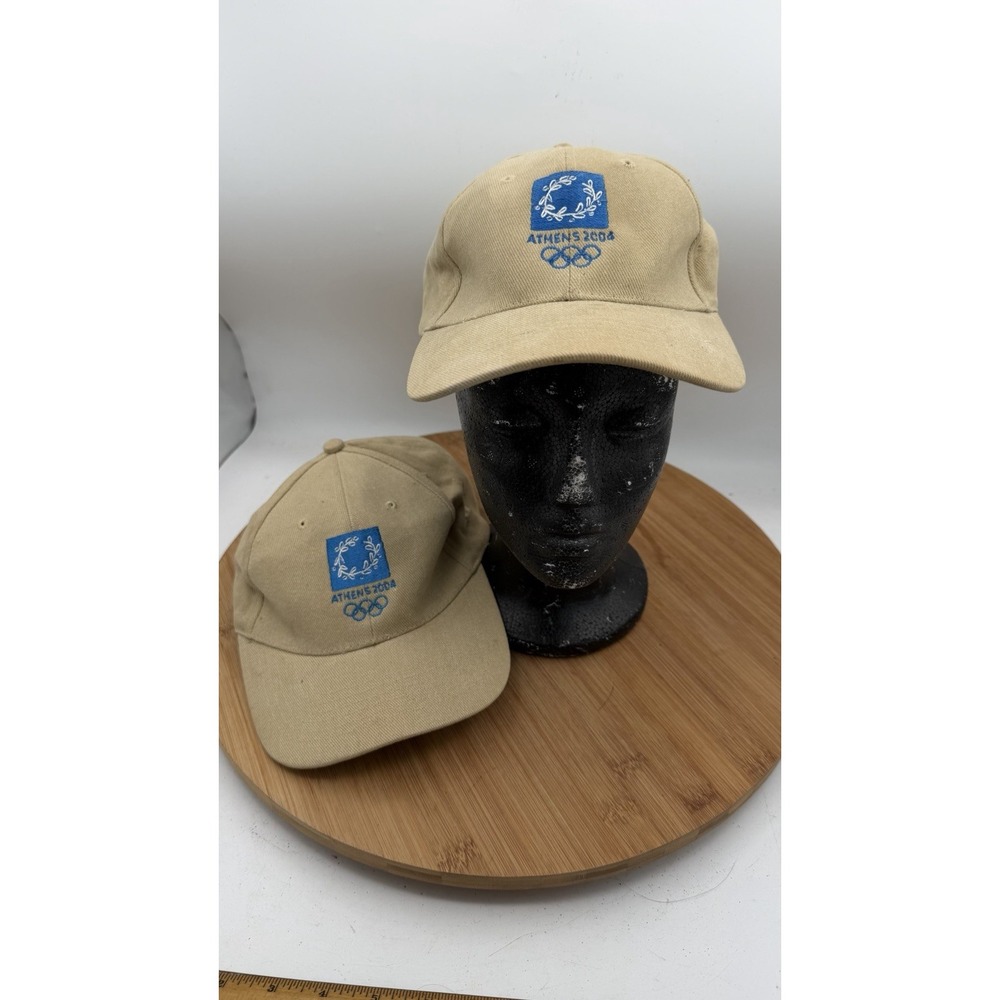 Athens 2004 Olympics Official Licensed Baseball Cap Hat Beige Adidas  (2)